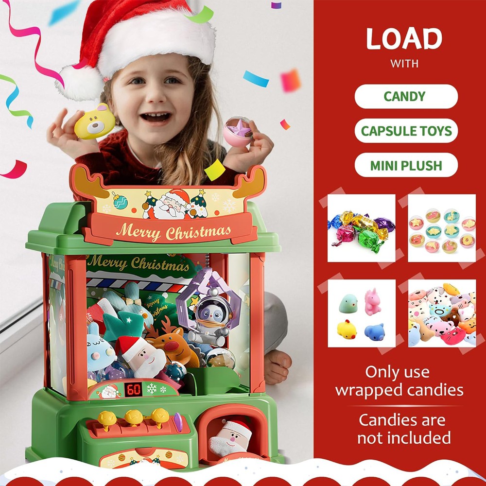 Mesin cakar Natal untuk anak-a - Arcade And Vending ulasan dan harga