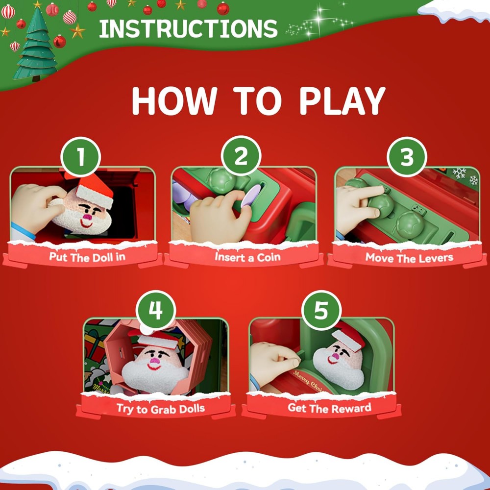 Mesin cakar Natal untuk anak-a - Arcade And Vending ulasan dan harga