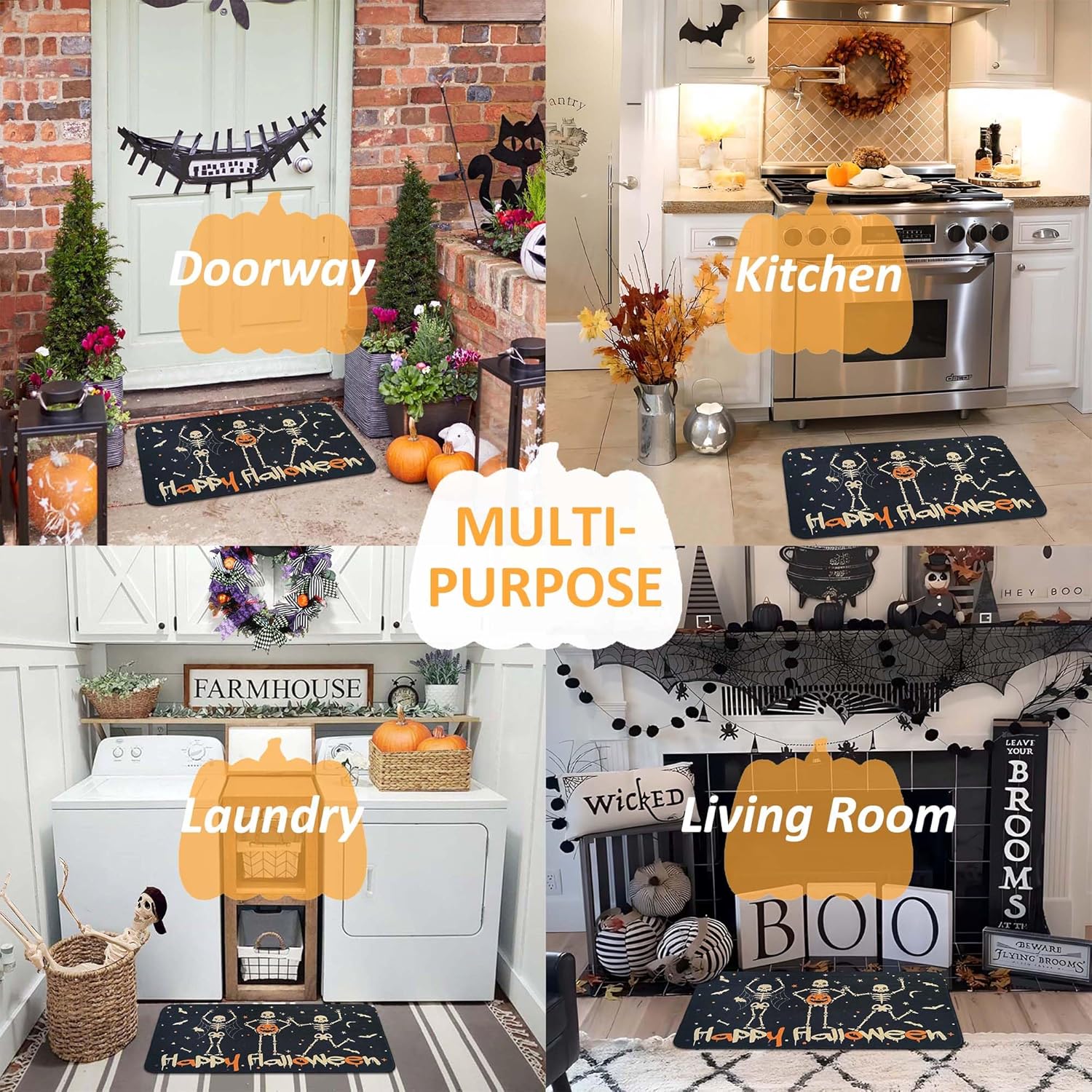 Keset Pintu Halloween Motif Te - Dance Pad Machine ulasan dan harga