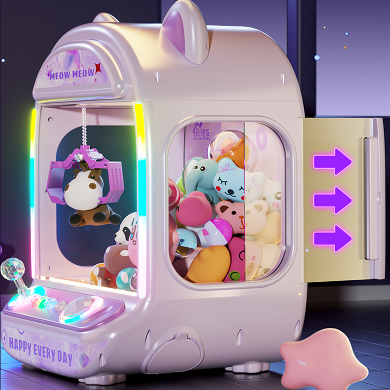 Mesin Boneka Otomatis Ungu DIY - Claw Crane Machine ulasan dan harga